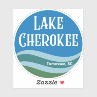 Lake Cherokee Waves Sticker