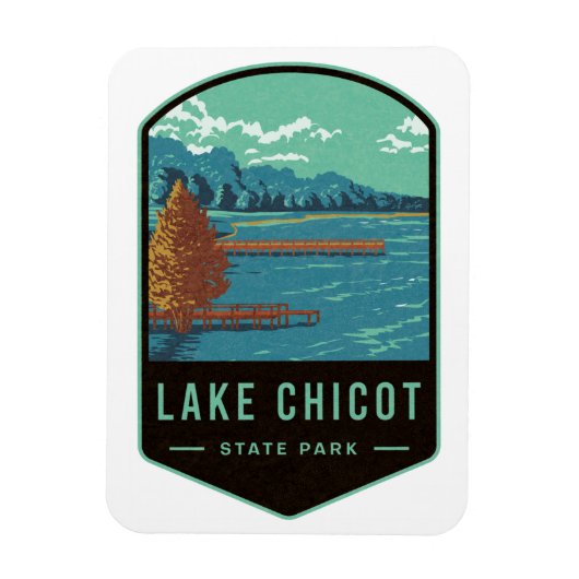 Lake Chicot Magneet (Verticaal)