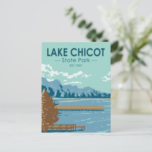 Lake Chicot State Park Arkansas  Briefkaart (Staand voorkant)