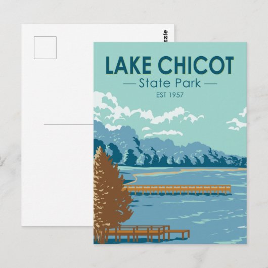 Lake Chicot State Park Arkansas  Briefkaart (Voorkant / Achterkant)