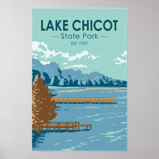 Lake Chicot State Park Arkansas  Poster (Voorkant)