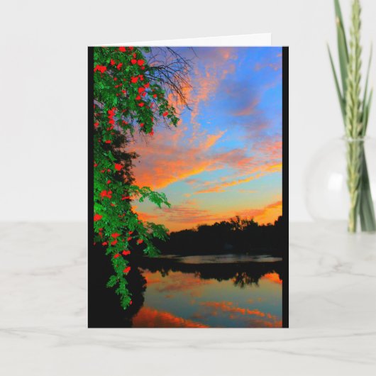 Lake Chilton Sunset Any Occasion Card Kaart (Voorkant)