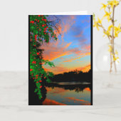 Lake Chilton Sunset Any Occasion Card Kaart (Gele Bloem)
