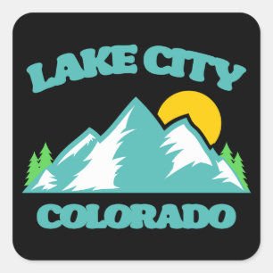 Lake City Colorado Vierkante Sticker