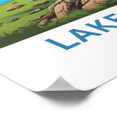 Lake Clark Alaska Reisprint Poster (Hoek)