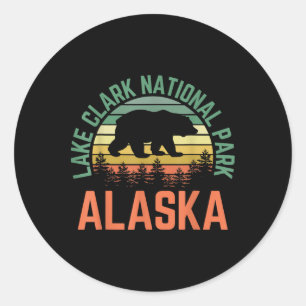 Lake Clark National Park Alaska Beer Wandelroute N Ronde Sticker
