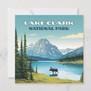 Lake Clark National Park Alaska  Flat Kaart