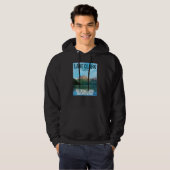 Lake Clark National Park Alaska Poster Design Hoodie (Voorkant volledig)