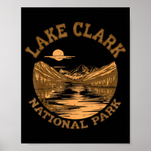 Lake Clark National Park Alaska Reizen Natuur Poster