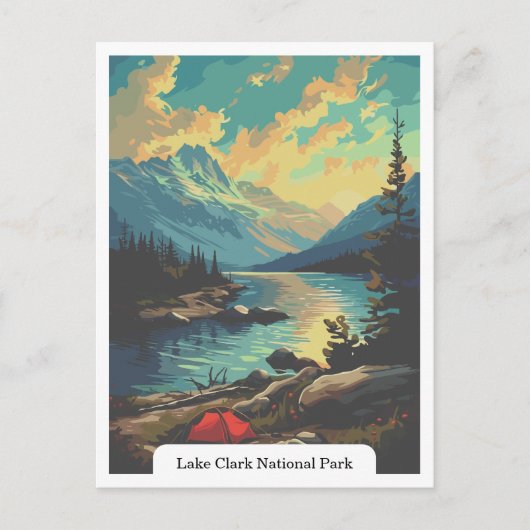 Lake Clark National Park, Alaska, Verenigde Staten Briefkaart (Voorkant)