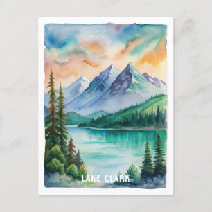 Lake Clark National Park Aquarel Schilderij Briefkaart