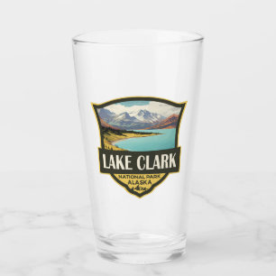 Lake Clark National Park Illustratie Reiskunst Glas