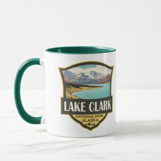 Lake Clark National Park Illustratie Reiskunst Mok (Links)