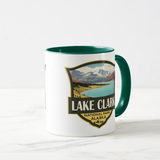 Lake Clark National Park Illustratie Reiskunst Mok (Voorkant rechts)