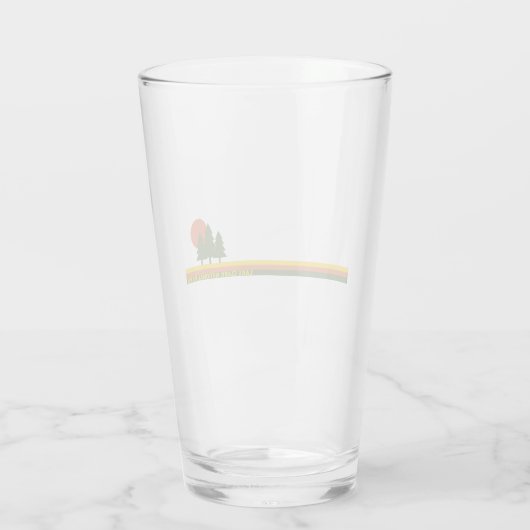 Lake Clark National Park Pine Trees Sun Glas (Achterkant)