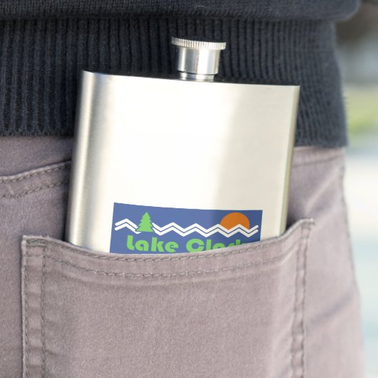 Lake Clark National Park Retro Flacon (Voorbeeld)