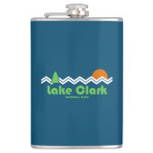 Lake Clark National Park Retro Heupfles (Voorkant)