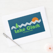 Lake Clark National Park Retro Rechthoekige Sticker (Envelop)