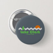 Lake Clark National Park Retro Ronde Button 5,7 Cm (Voorkant /achterkant)