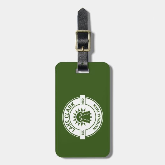 Lake Clark National Park Sun Trees Bagagelabel (Voorkant verticaal)