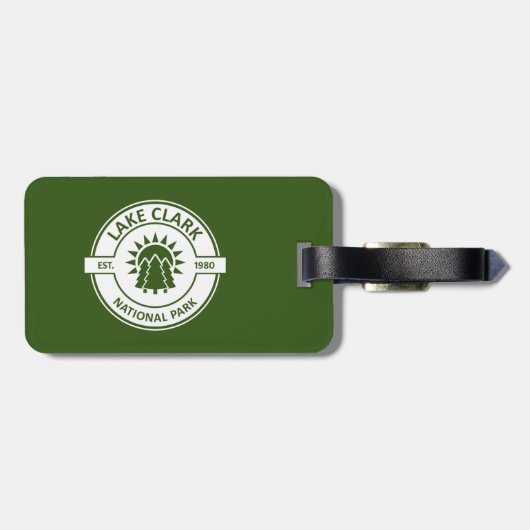 Lake Clark National Park Sun Trees Bagagelabel (Achterkant horizontaal)