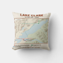 Lake Clark National Park Wandelkaart Kussen