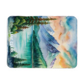 Lake Clark National Park Waterverf schilderij Magneet (Horizontaal)