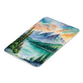 Lake Clark National Park Waterverf schilderij Magneet (Linkerzijde)