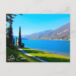 Lake Como Bellagio Walkway Italië Briefkaart