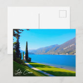 Lake Como Bellagio Walkway Italië Briefkaart (Voorkant / Achterkant)