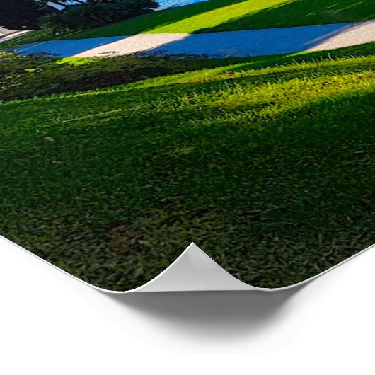 Lake Como Bellagio Walkway Italië Poster (Hoek)