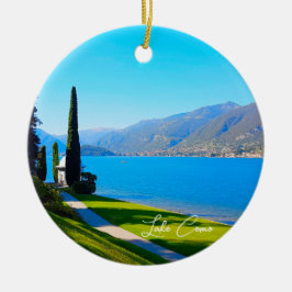 Lake Como Bellagio Walkway Italy Keramisch Ornament
