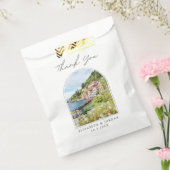 Lake Como bruiloft gunst foto dank u Bedankzakje (Gezegeld)