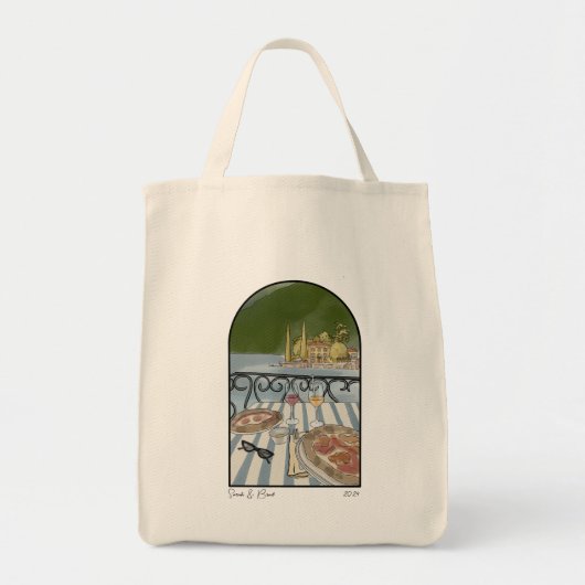 Lake Como bruiloft welkomsttassen. Huwelijksgunste Tote Bag (Voorkant)