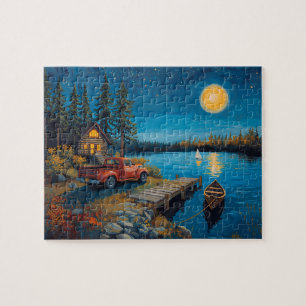 Lake Como Café Klinkerstraat Legpuzzel