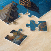 Lake Como Café Klinkerstraat Legpuzzel (Zijkant)