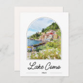 Lake Como Italië Ansichtkaart Briefkaart (Voorkant / Achterkant)