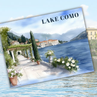 Lake Como Italië Vakantie Europa Reizen Keepsake Briefkaart