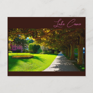 Lake Como Italy Bellagio Walkway Briefkaart