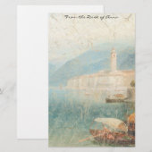 Lake Como Italy Boats Summer Stationery Briefpapier (Voorkant / Achterkant)
