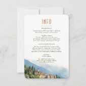 Lake Como Italy Destination Insert INFO Details in Kaart (Voorkant)