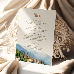 Lake Como Italy Destination Insert INFO Details in Kaart