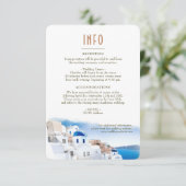 Lake Como Italy Destination Insert INFO Details in Kaart (Staand voorkant)