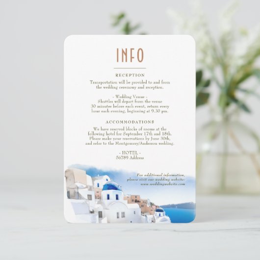 Lake Como Italy Destination Insert INFO Details in Kaart (Staand voorkant)