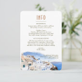 Lake Como Italy Destination Insert INFO Details Kaart (Staand voorkant)