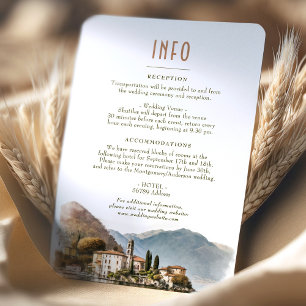 Lake Como Italy Destination Insert INFO Details Kaart