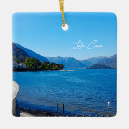 Lake Como Italy Landscape Mountains Keramisch Ornament