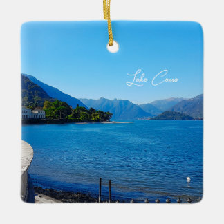 Lake Como Italy Landscape Mountains Keramisch Ornament
