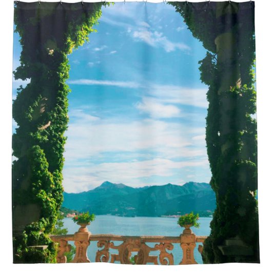 Lake Como Italy Scene Douchegordijn (Voorkant)