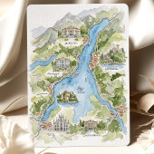 Lake Como | Lago di Como Huwelijk Kaart